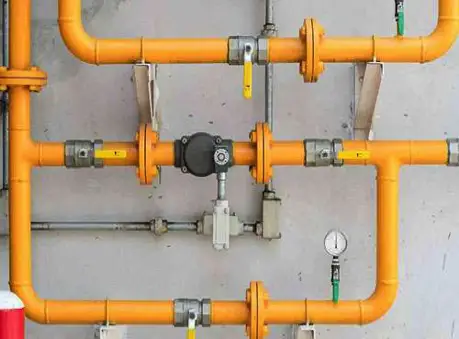 Copper Gas Pipeline Installation for Stove